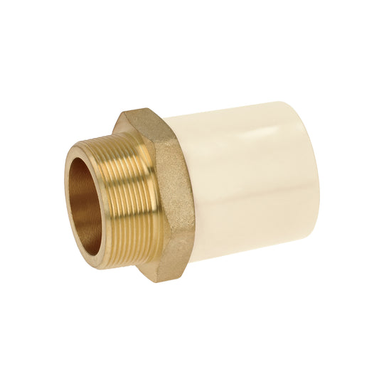 CPVC-656 Adaptador CPVC, 2", macho inserto metálico-latón, FOSET