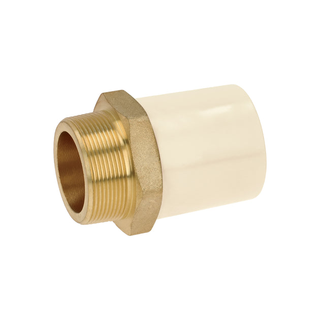 CPVC-656 Adaptador CPVC, 2", macho inserto metálico-latón, FOSET