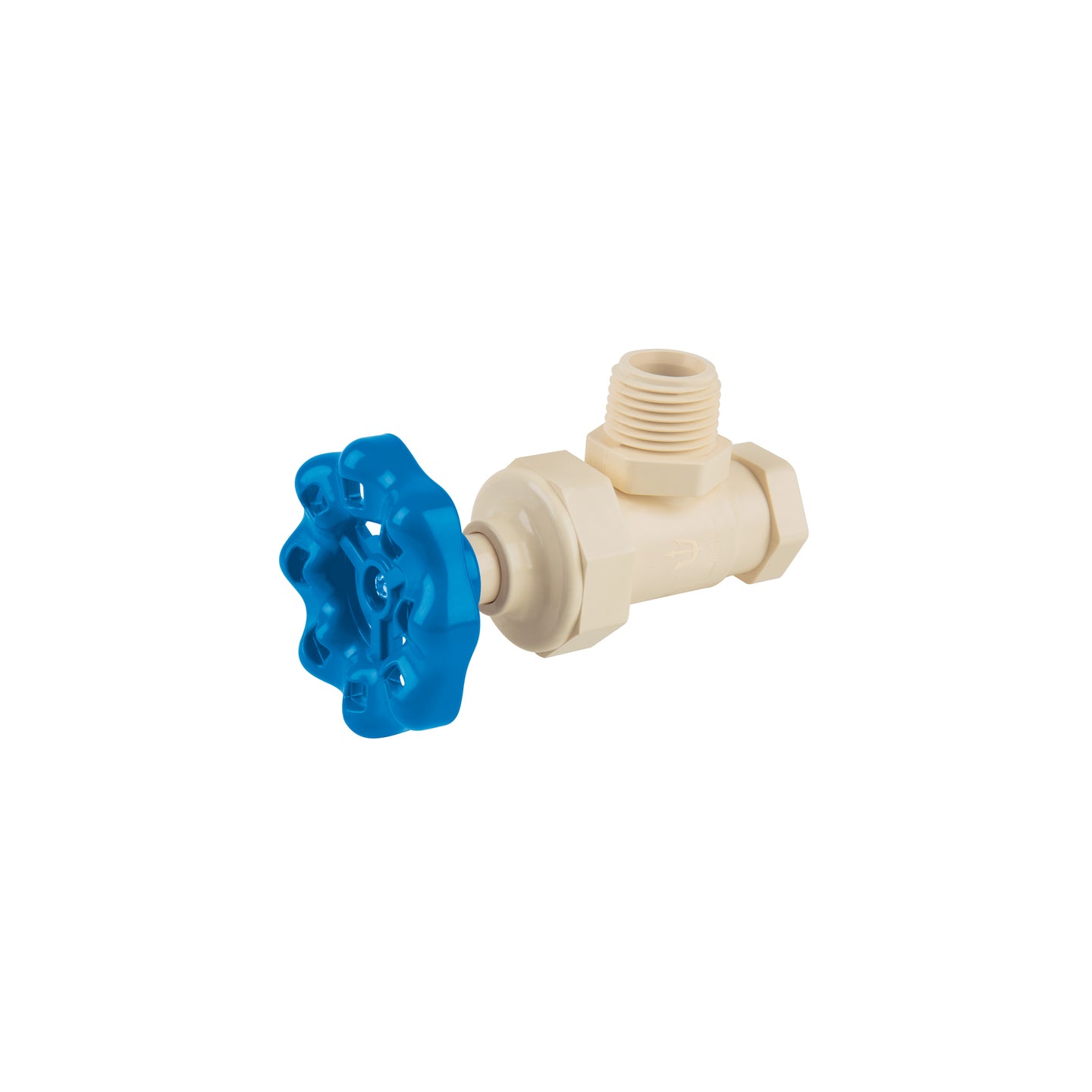 CPVC-ANG02 Llave angular de CPVC de 1/2" maneral volante, FOSET