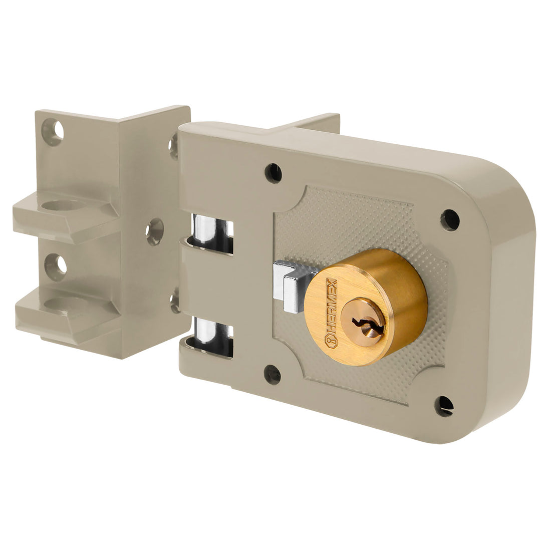 CS-65I Cerradura sobreponer, puerta corrediza, clásica, izquierda