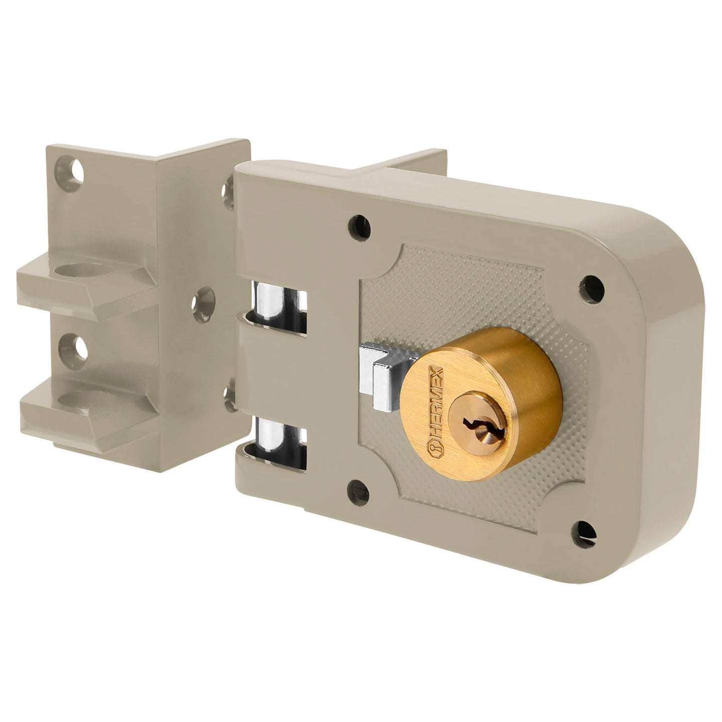 CS-65I Cerradura sobreponer, puerta corrediza, clásica, izquierda
