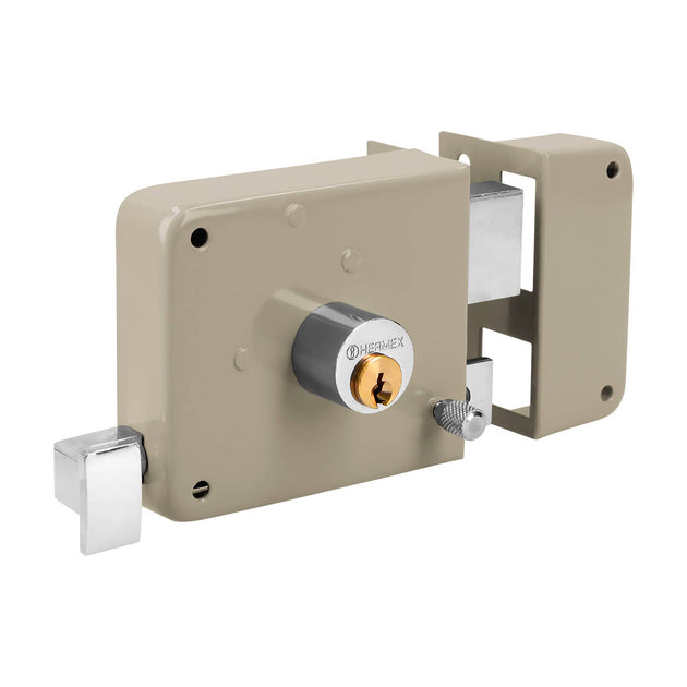 CS-70D Cerradura sobreponer der clásica, llave tradicional, caja