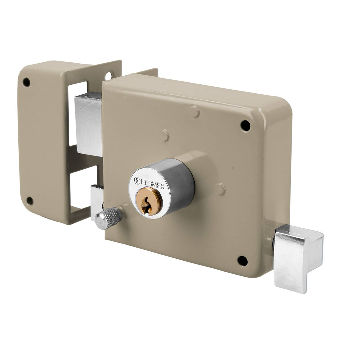 CS-70I Cerradura sobreponer izq clásica, llave tradicional, caja