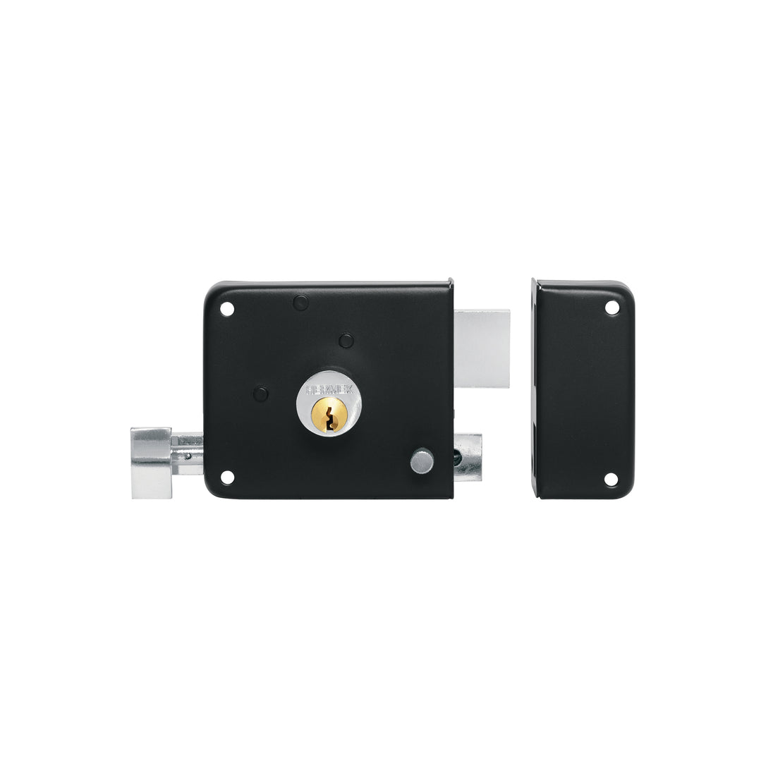 CS-756D Cerradura sobreponer der instala-fácil, tradicional, negro