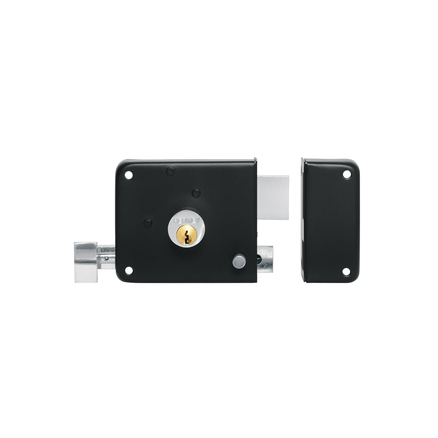 CS-756D Cerradura sobreponer der instala-fácil, tradicional, negro