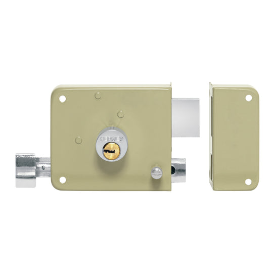 CS-75DQ Cerradura sobreponer der instala-fácil, llave puntos, caja