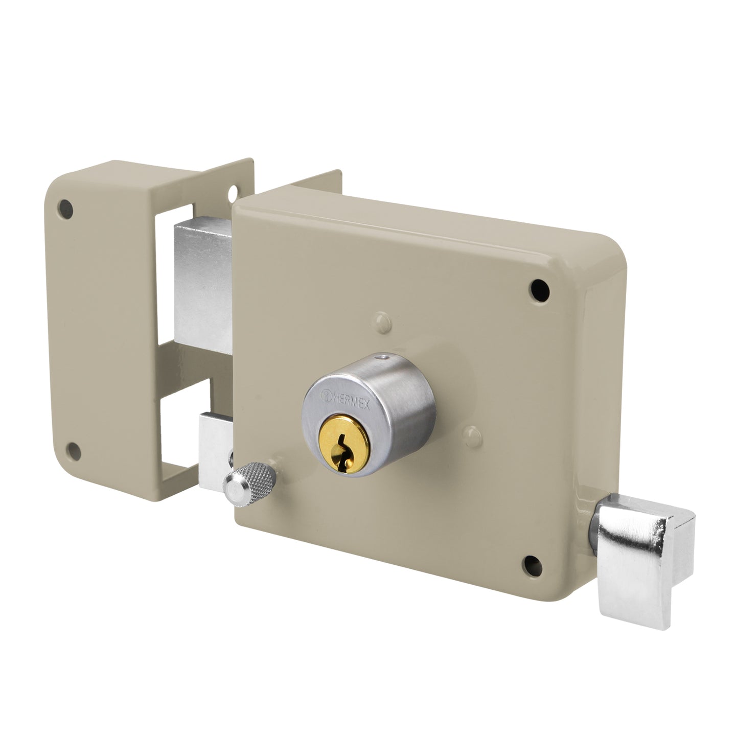 CS-75I Cerradura sobreponer izq instala-fácil, tradicional, caja