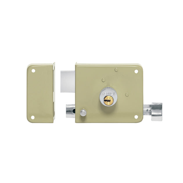 CS-75IQ Cerradura sobreponer izq instala-fácil, llave puntos, caja