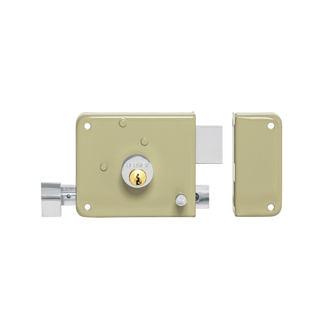 CS-75IQB Cerradura sobreponer izq instala-fácil, llave puntos,blíster