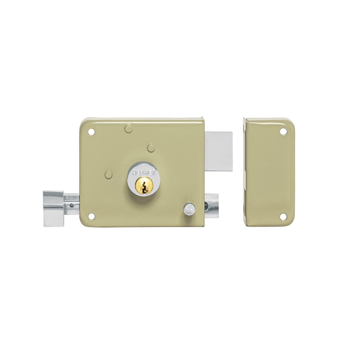 CS-75IQB Cerradura sobreponer izq instala-fácil, llave puntos,blíster