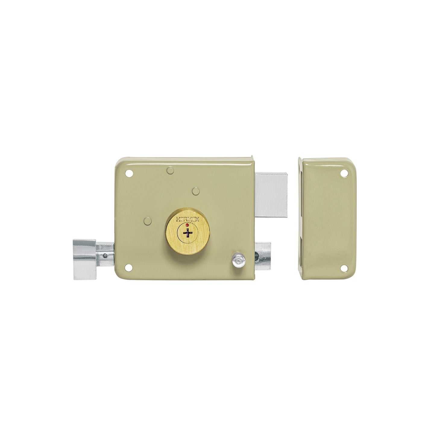 CS-80D Cerradura sobreponer derecha clásica, llave tetra, caja