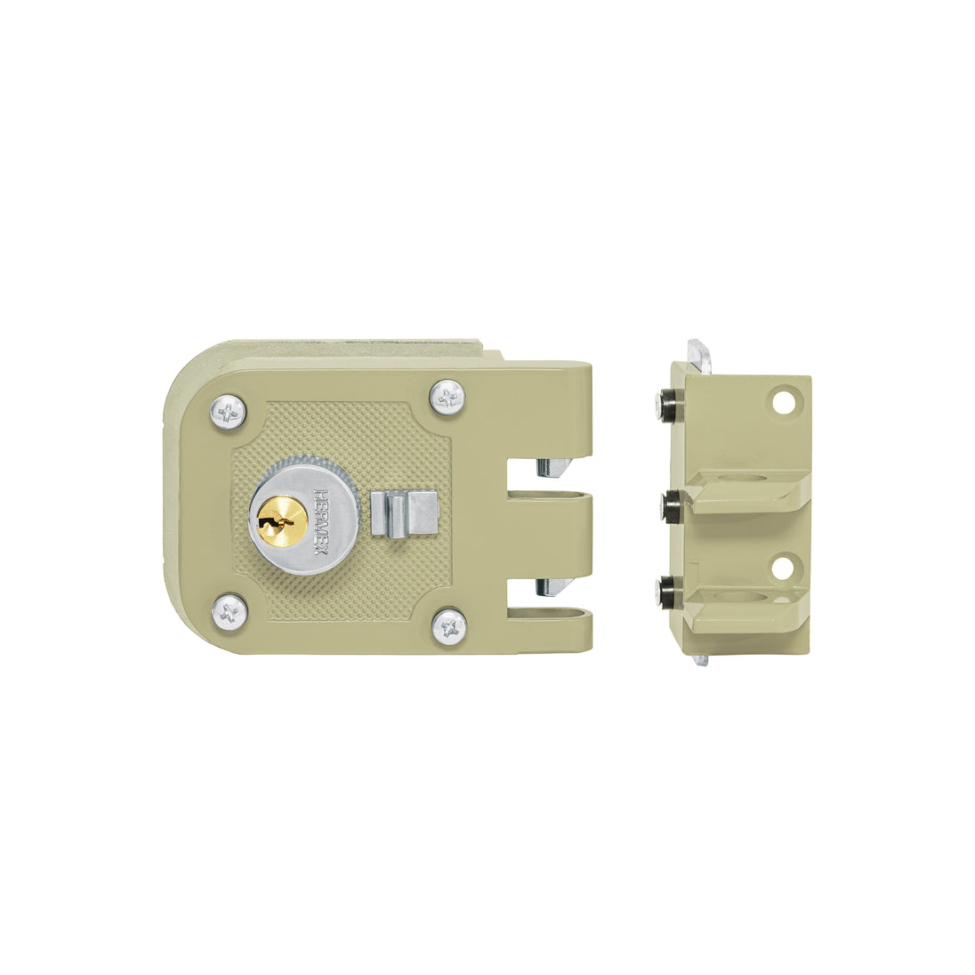 CS-95D Cerradura sobreponer, puerta corrediza, instala-fácil, der.