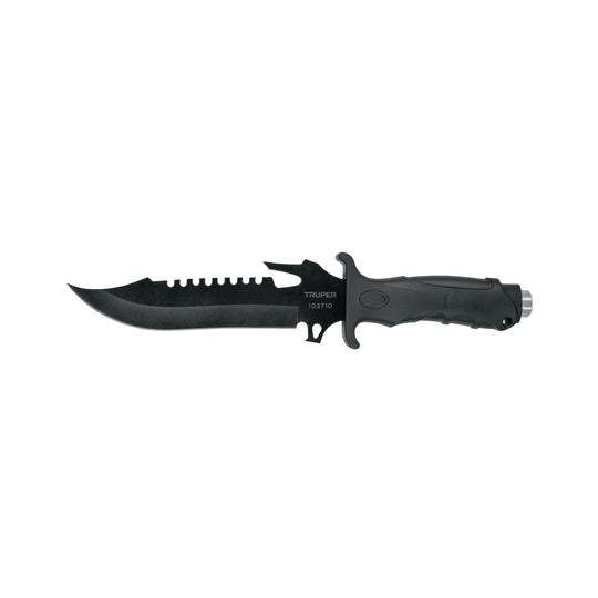CTA- 7C Cuchillo táctico para campismo 7", TRUPER