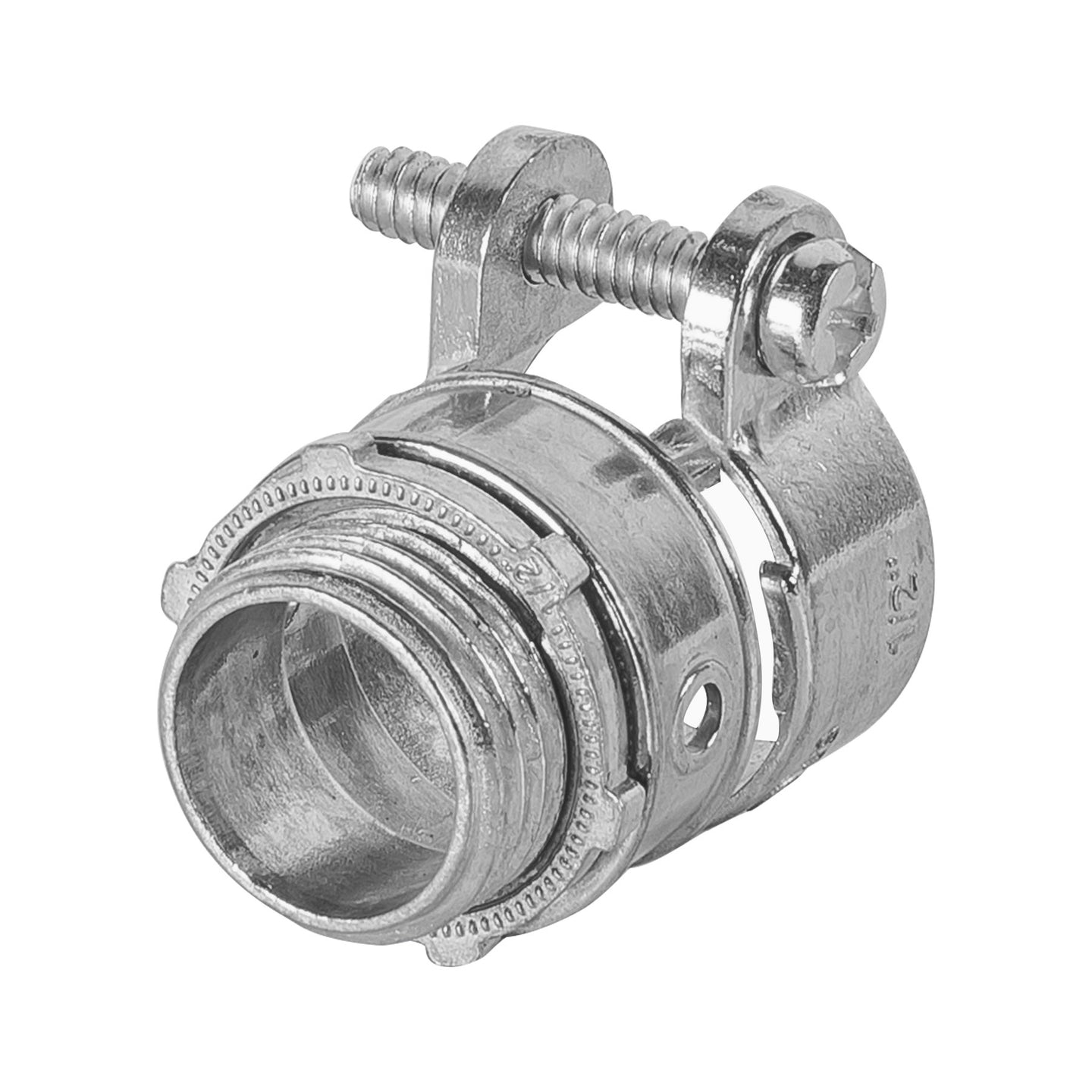 CTF-1/2R Conector recto 1/2" para tubo flexible metálico, VOLTECK