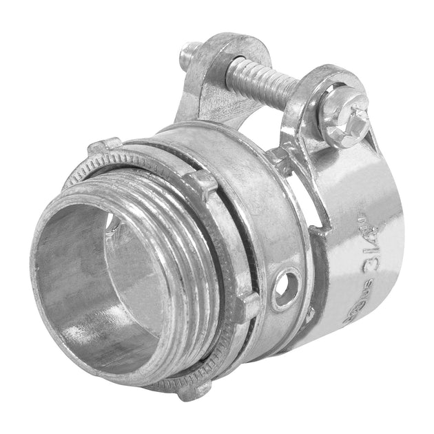 CTF-3/4R Conector recto 3/4" para tubo flexible metálico, VOLTECK
