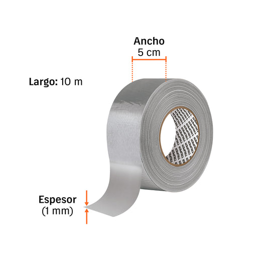 Cinta Aluminio Butílico Truper CTG-5 5cm x 10m | Repara Goteras