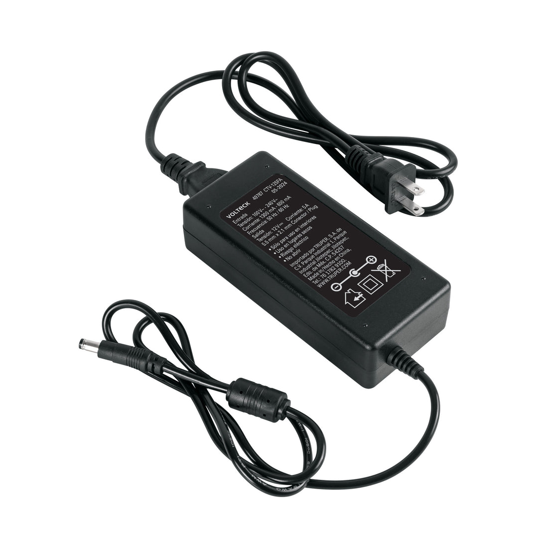 CTV-125FA Fuente de Alimentación 12V 5A para CCTV, Volteck