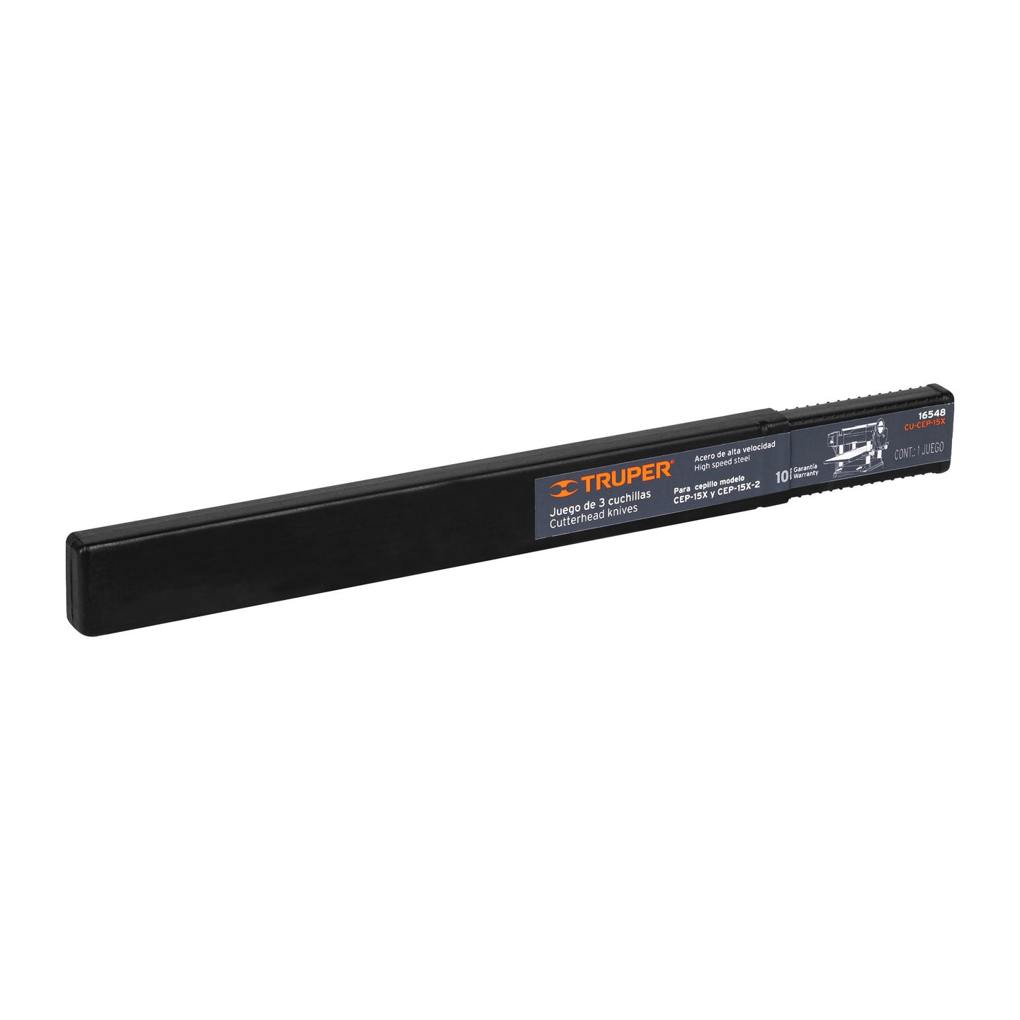 CU-CEP-15X Caja con 3 cuchillas HSS para cepillo de piso CEP-15X