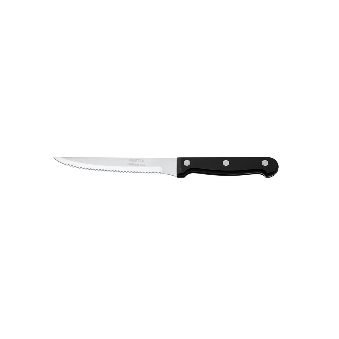 CUCH-P52 Cuchillo con sierra para asado 5" mango de plástico, Pretul