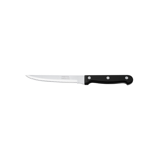 CUCH-P52 Cuchillo con sierra para asado 5" mango de plástico, Pretul