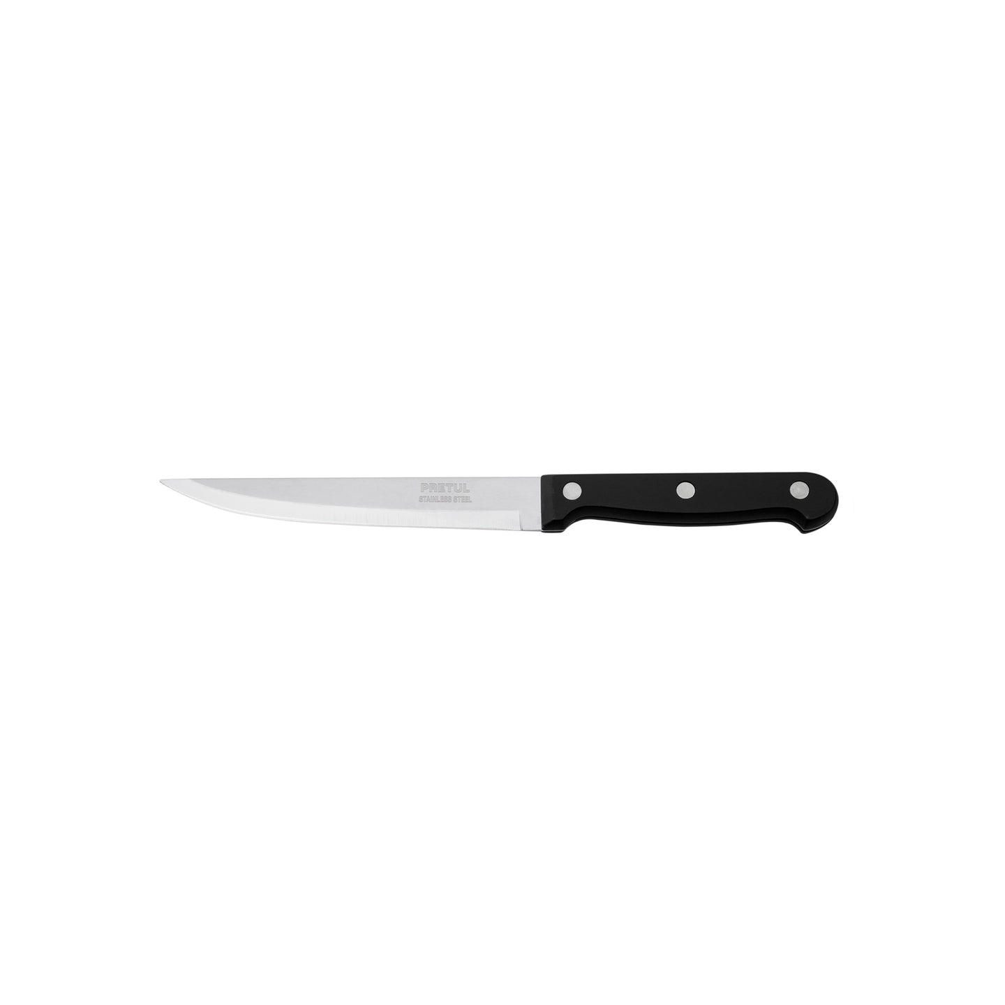 CUCH-P53 Cuchillo liso para asado 5" mango de plástico, Pretul
