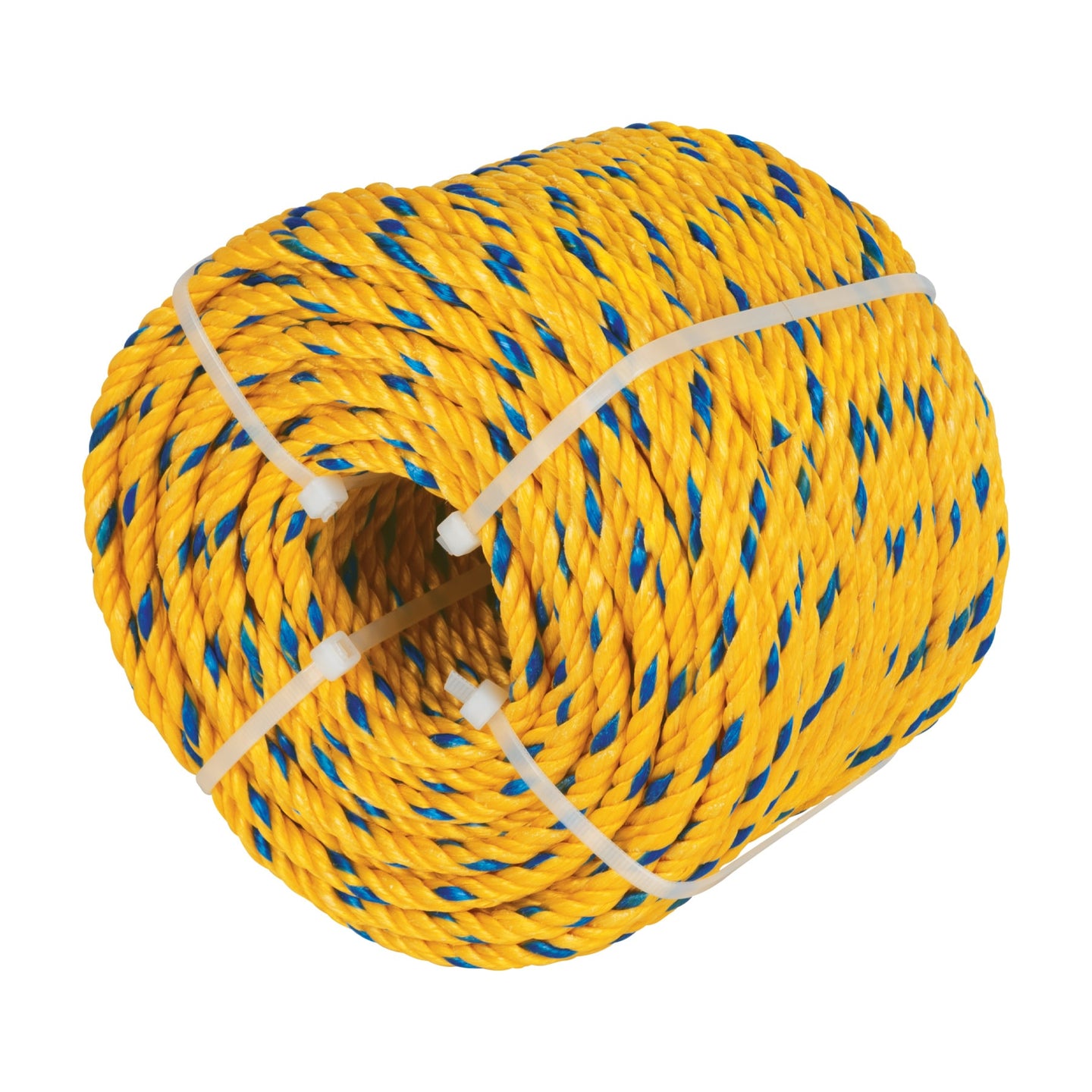 CUE-041K Kilo de cuerda amarilla de polipropileno 4 mm, rollo 1kg