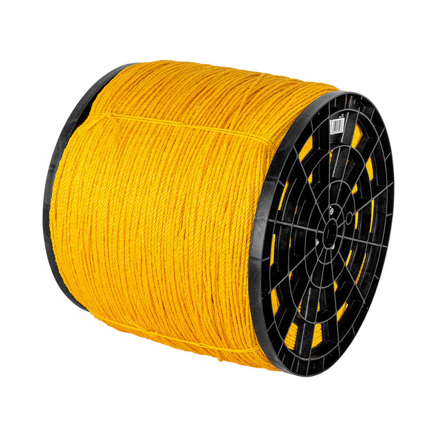 CUE-04K Kilo de cuerda amarilla de polipropileno 4mm, carrete 20 kg
