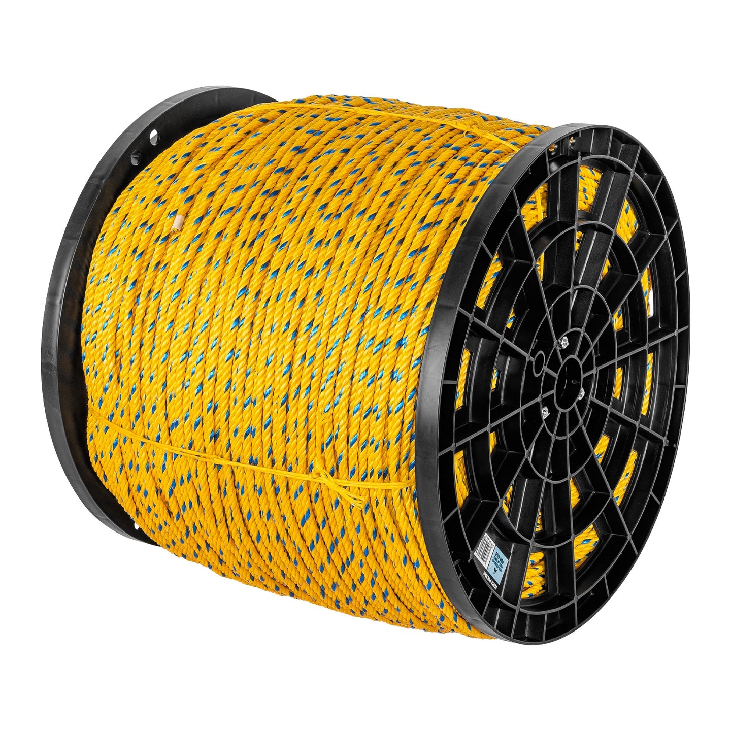CUE-06K Kilo de cuerda amarilla de polipropileno 6mm, carrete 20kg