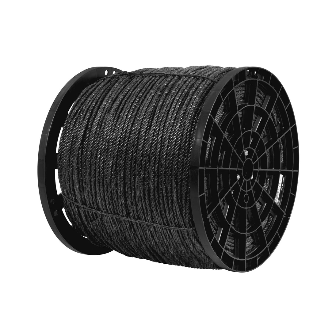 CUE-06NK Kilo de cuerda negra de polipropileno 6 mm, carrete 20kg
