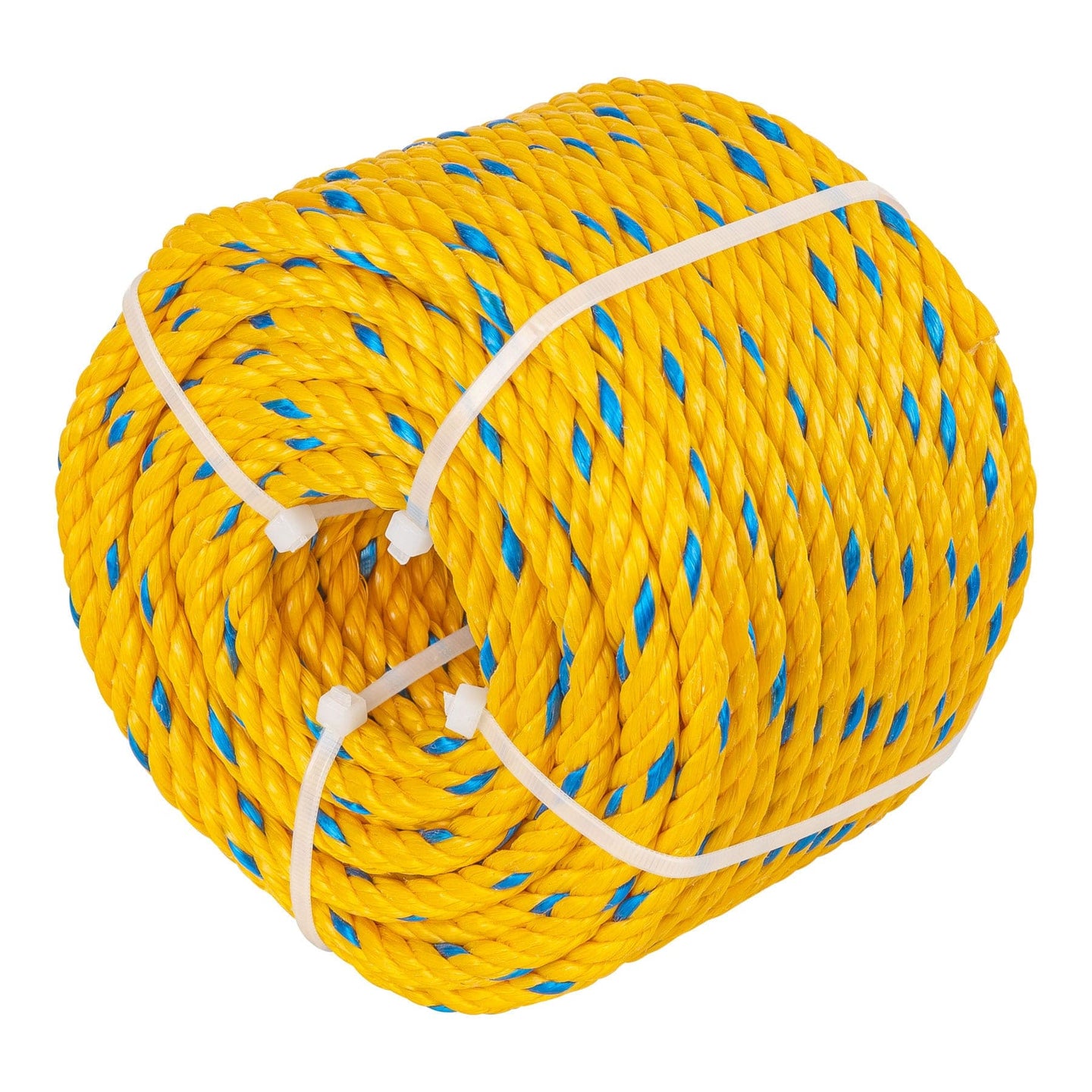 CUE-081M Metro de cuerda amarilla de polipropileno 8 mm, rollo 32m