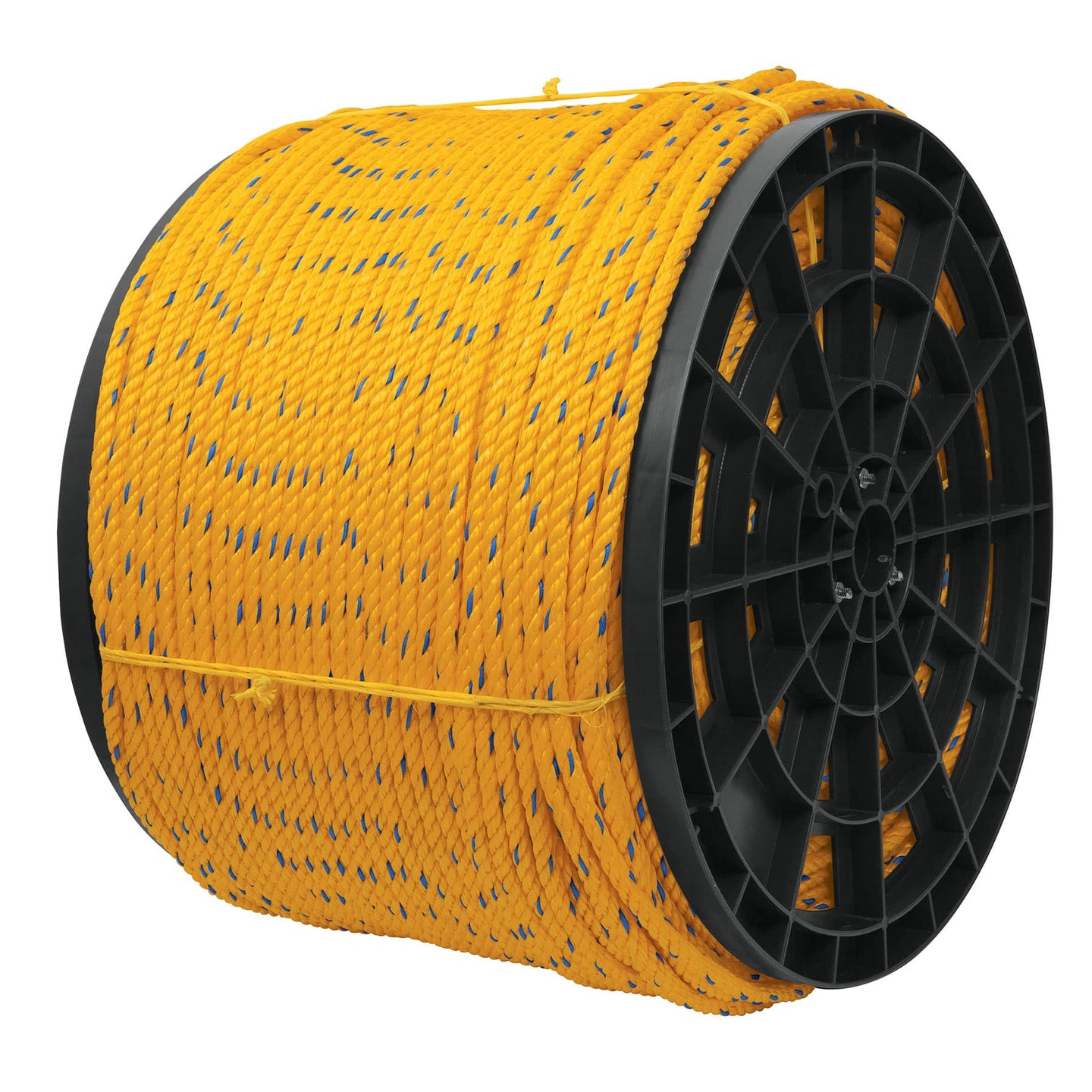 CUE-08K Kilo de cuerda amarilla de polipropileno 8mm, carrete 20kg