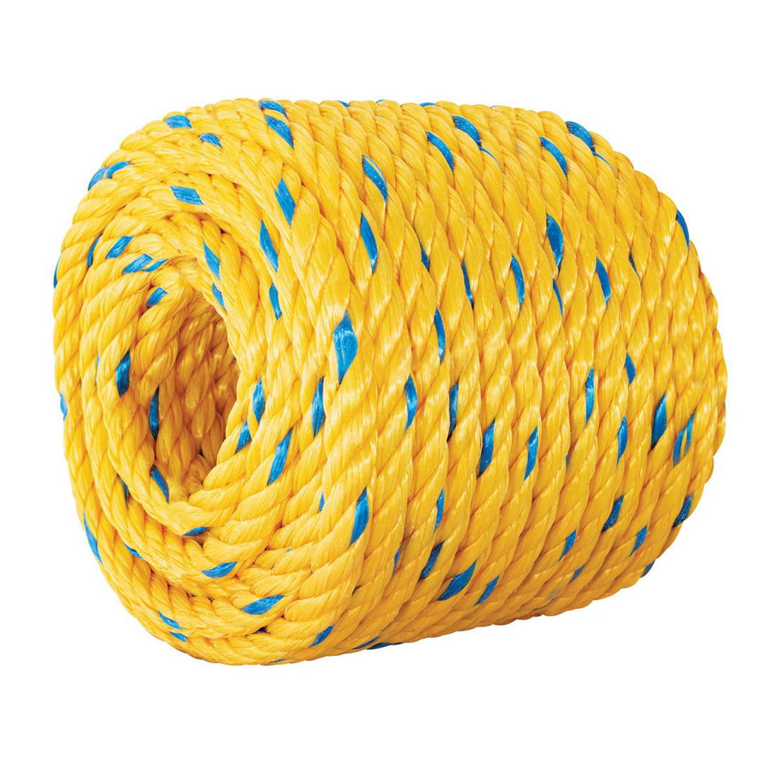 CUE-101M Metro de cuerda amarilla de polipropileno 10 mm, rollo 22m