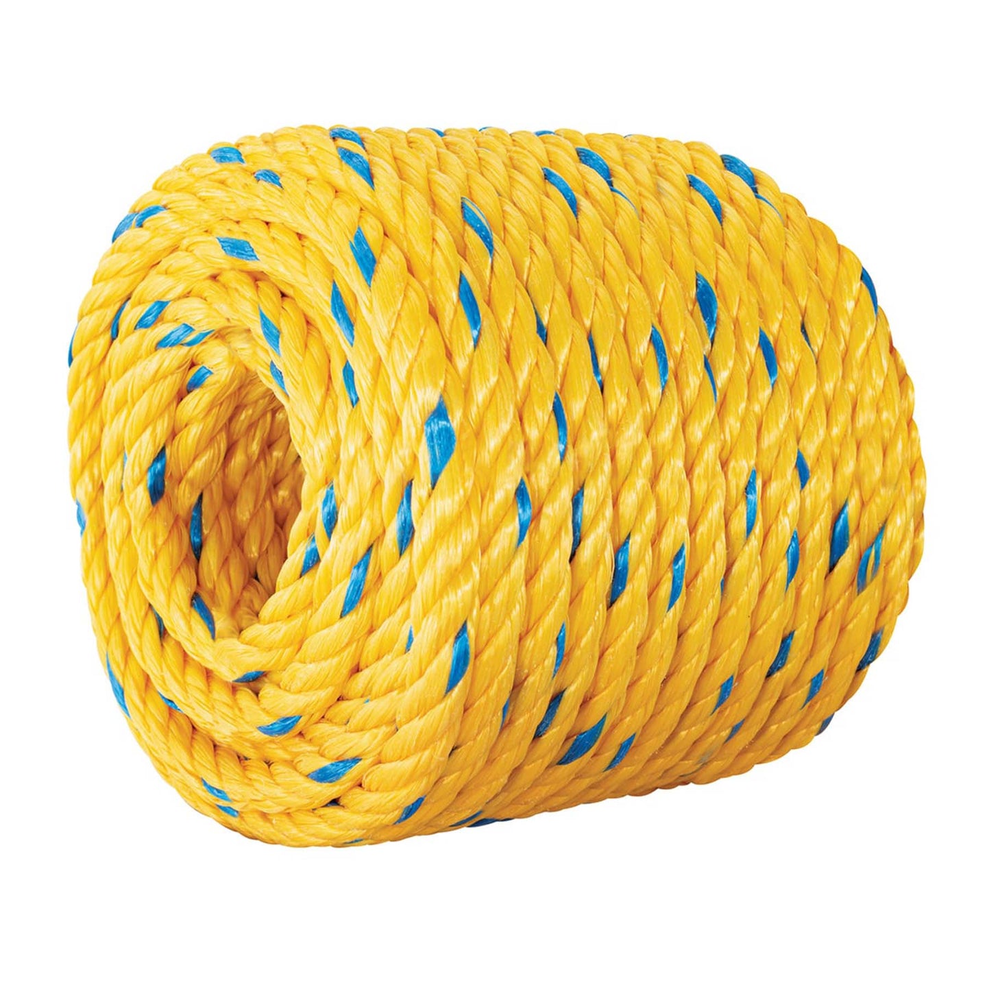 CUE-101M Metro de cuerda amarilla de polipropileno 10 mm, rollo 22m