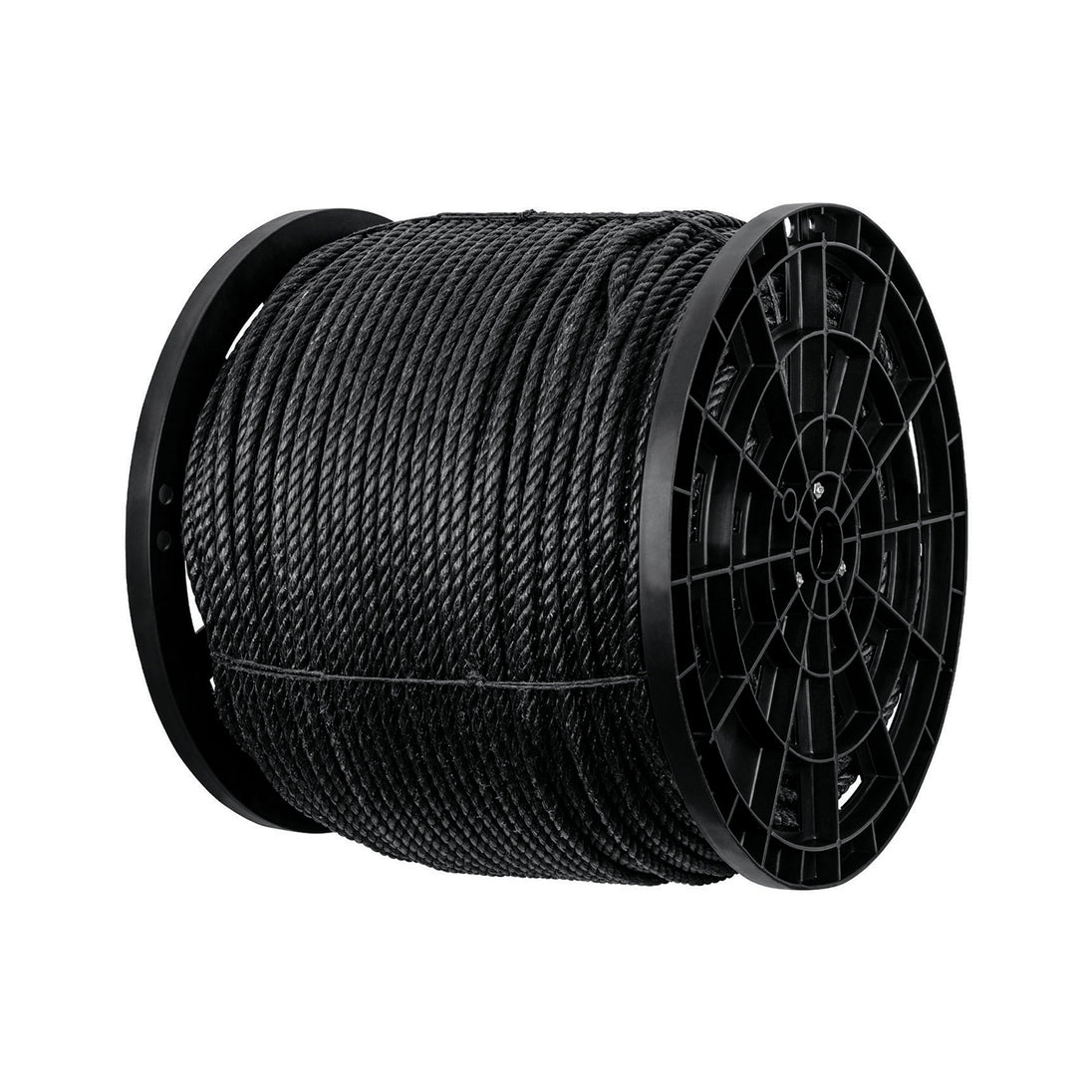 CUE-10NK Kilo de cuerda negra de polipropileno 10 mm, carrete 20kg