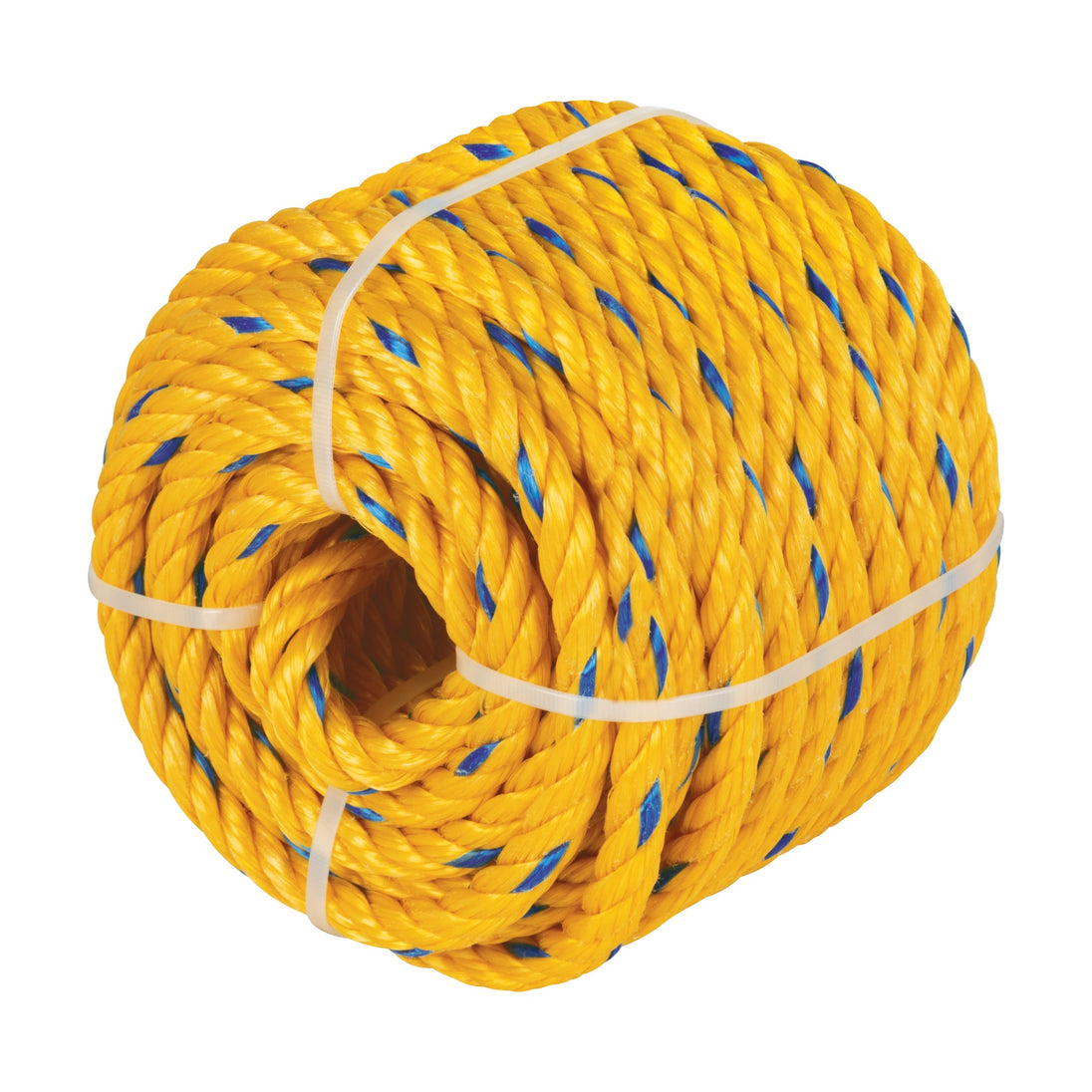 CUE-111K Kilo de cuerda amarilla de polipropileno 11 mm, rollo 1kg