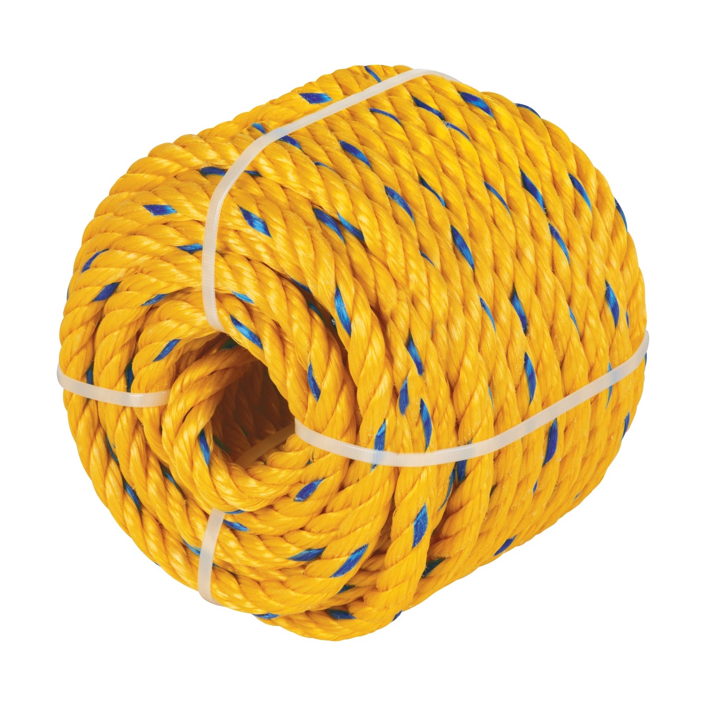 CUE-111K Kilo de cuerda amarilla de polipropileno 11 mm, rollo 1kg