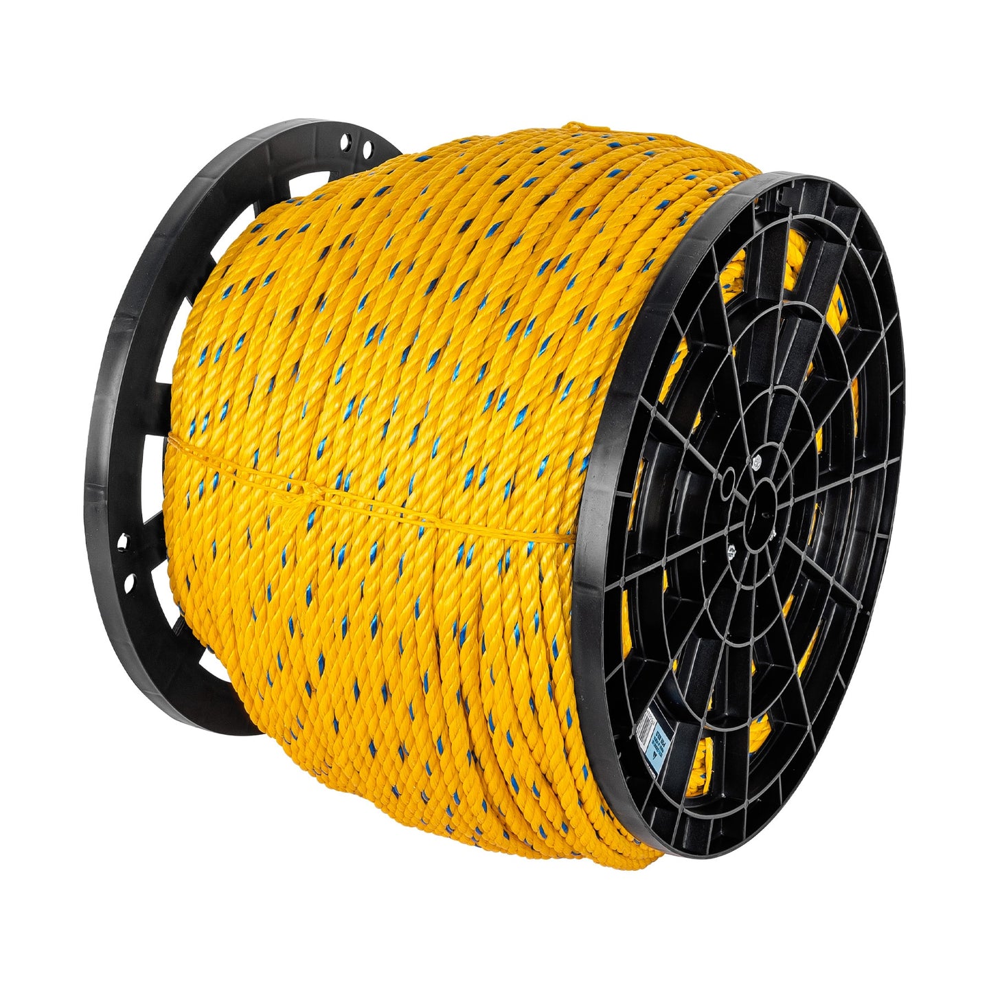 CUE-11K Kilo de cuerda amarilla de polipropileno 11mm, carrete 20kg