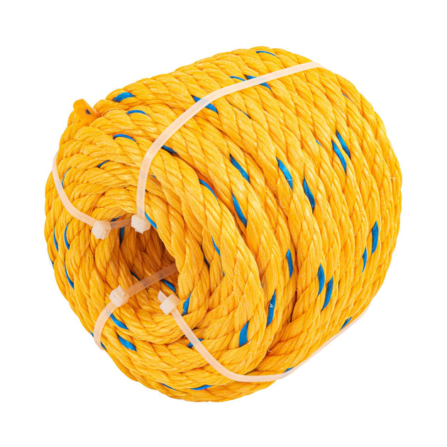 CUE-131M Metro de cuerda amarilla de polipropileno 13 mm, rollo 13m