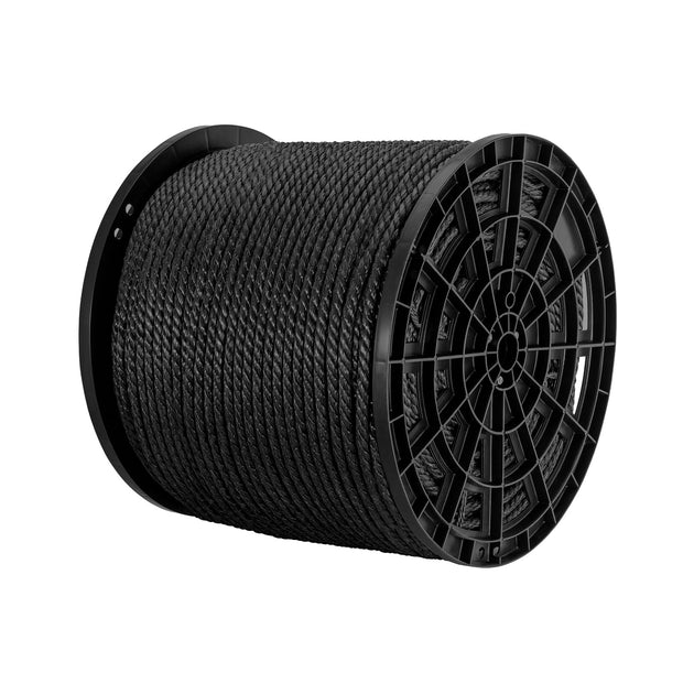 CUE-13NK Kilo de cuerda negra de polipropileno 13 mm, carrete 30kg
