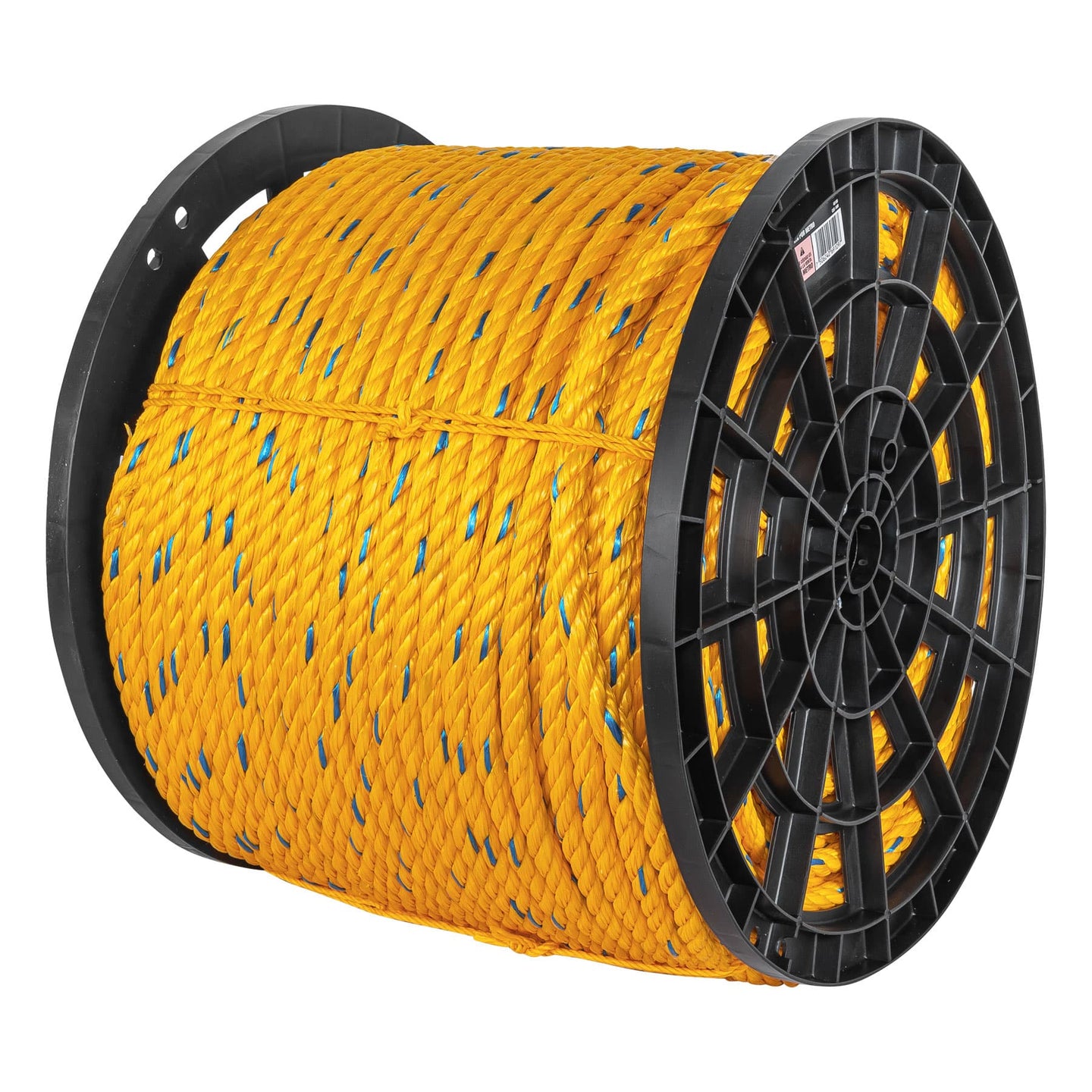 CUE-16M Metro de cuerda amarilla de polipropileno 16mm, carrete 264m