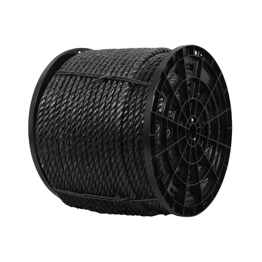 CUE-19NK Kilo de cuerda negra de polipropileno 19 mm, carrete 30kg