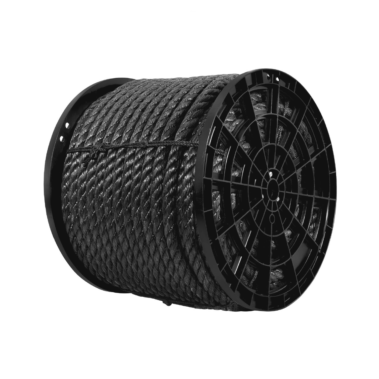 CUE-25NK Kilo de cuerda negra de polipropileno 25 mm, carrete 30kg