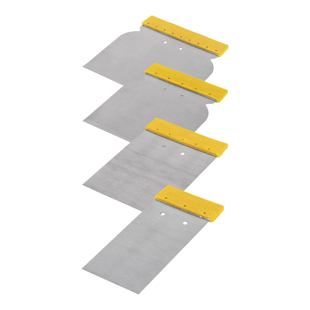 CUÑ-4P Juego de 4 cuñas con mango de plástico, PRETUL