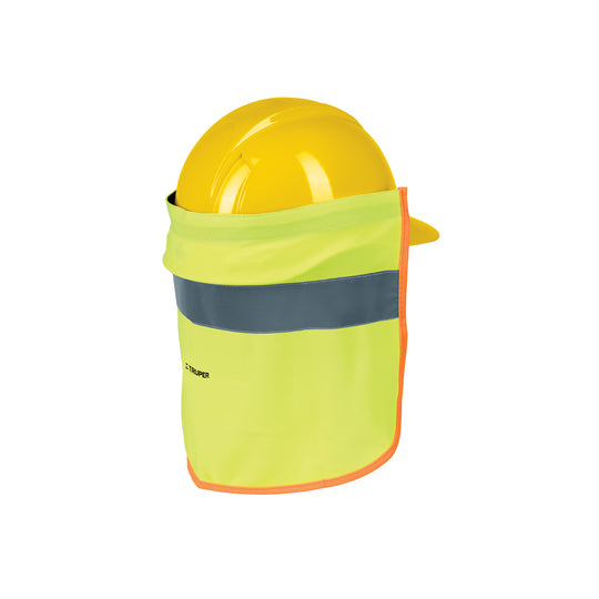 CUNU-V Cubrenuca para casco, verde con reflejante, Truper