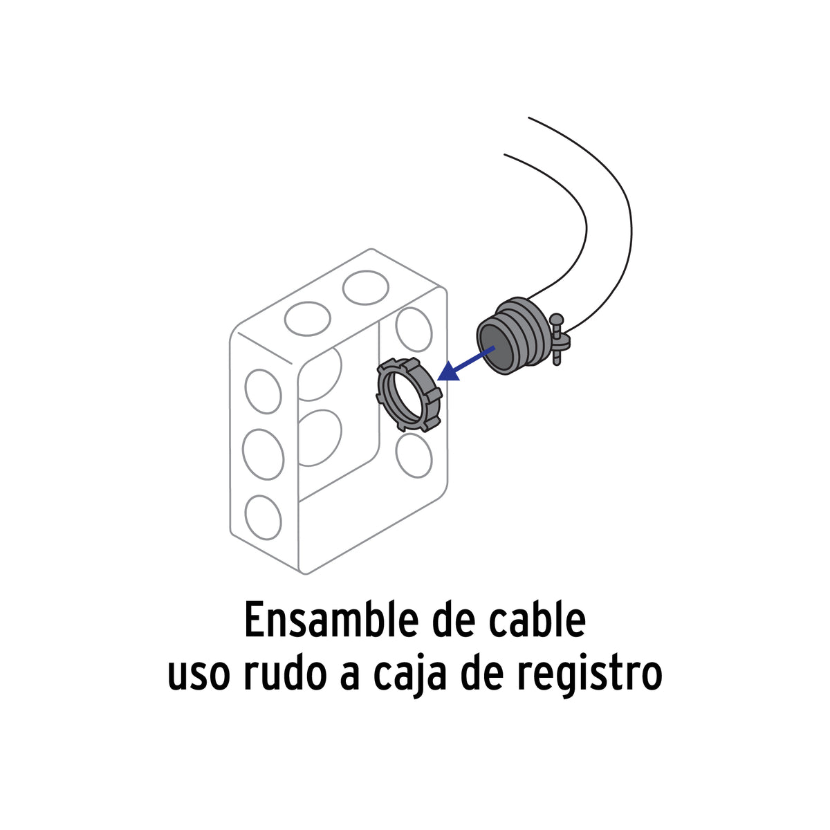 Conector Recto Conduit 1" NPSM Metálico Volteck CUR-1R | Uso Rudo