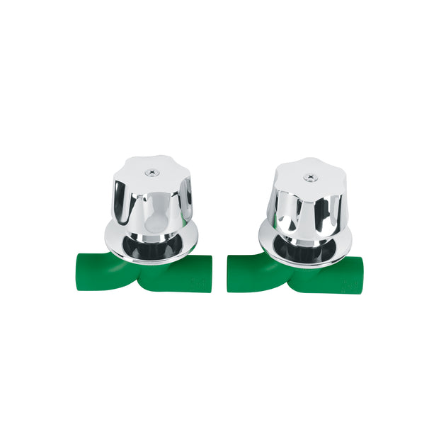 CV-052 Juego de 2 llaves de empotrar PPR 1/2" con manerales, FOSET