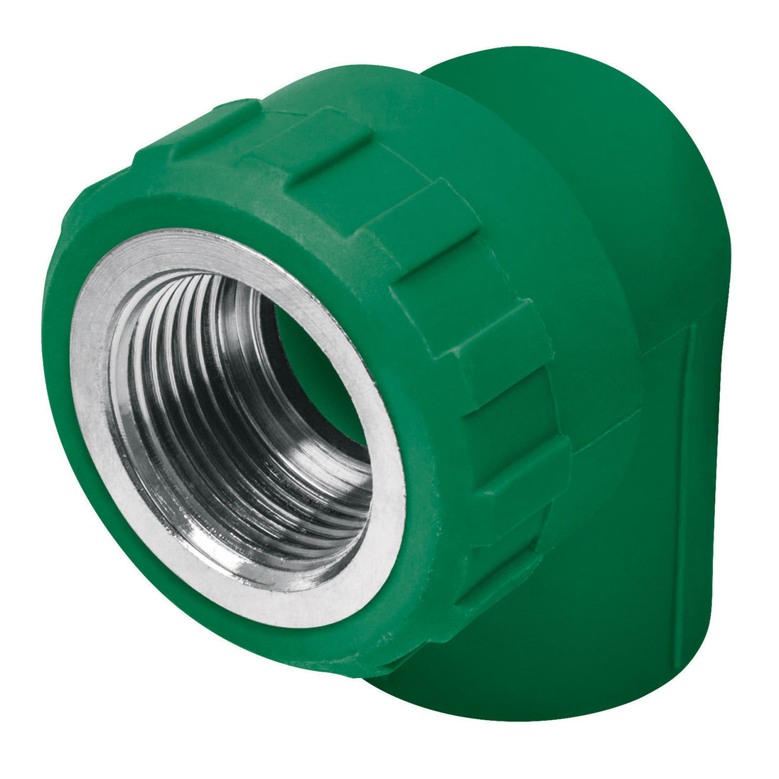 CV-501 Codo 90° PPR, 1/2", rosca hembra con inserto metálico, FOSET