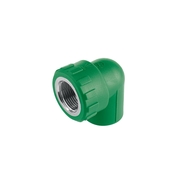 CV-502 Codo 90° PPR, 3/4", rosca hembra con inserto metálico, FOSET