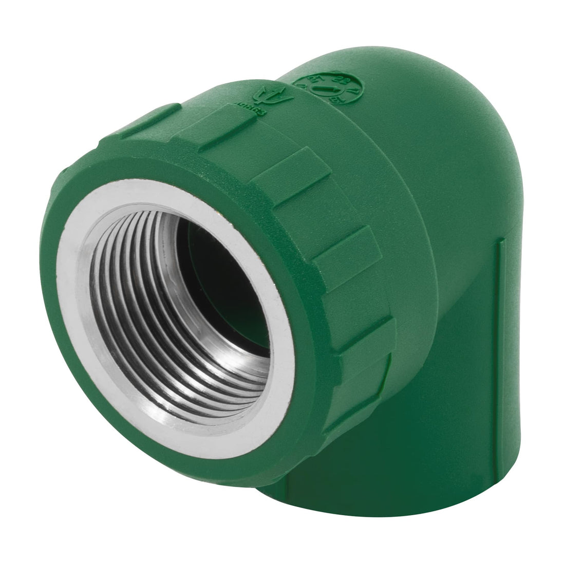 CV-503 Codo 90° PPR,  1", rosca hembra con inserto metálico, FOSET