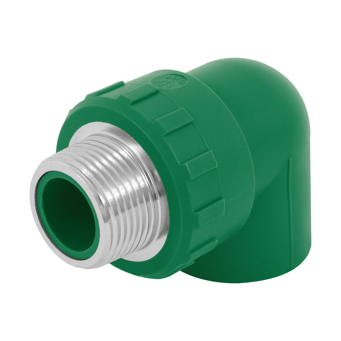 CV-513 Codo 90° PPR,  1", rosca macho con inserto metálico, FOSET